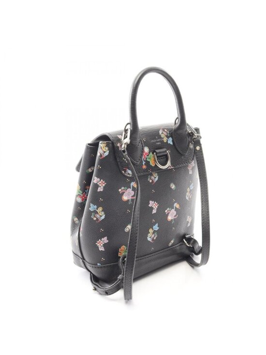 Louis Vuitton Backpack Lockme Mini Noir Floral Print Leather main image 6